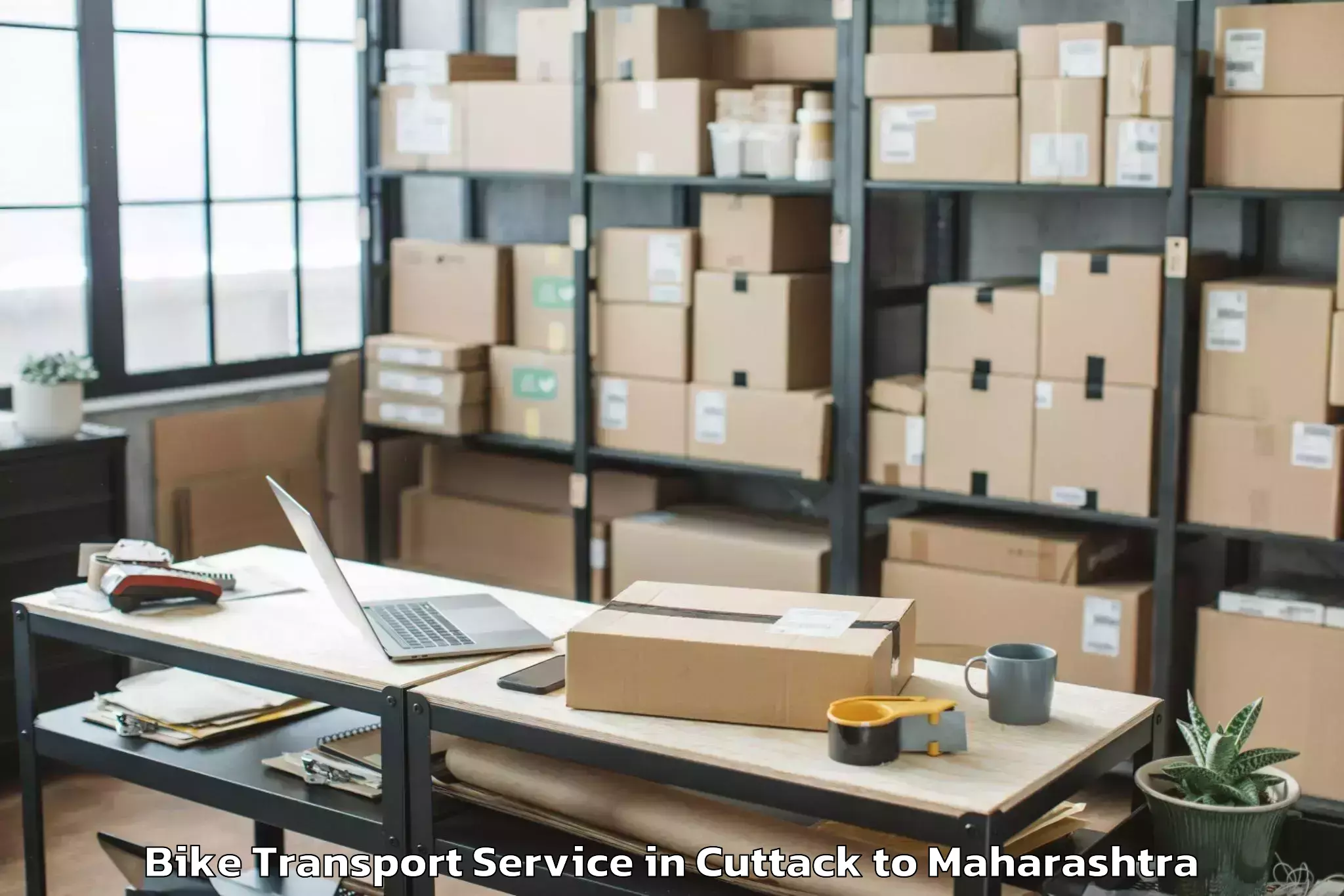 Book Cuttack to Osmanabad Airport Omn Bike Transport Online